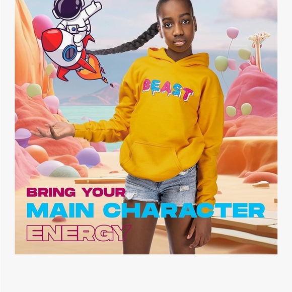 Me. Beast Hoodie YXL - Picture 4 of 12